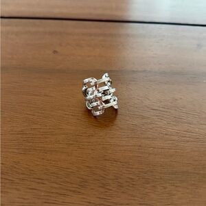 Jennifer Fisher Cocktail Ring- SilverTriple Chain Link Ring in size 5